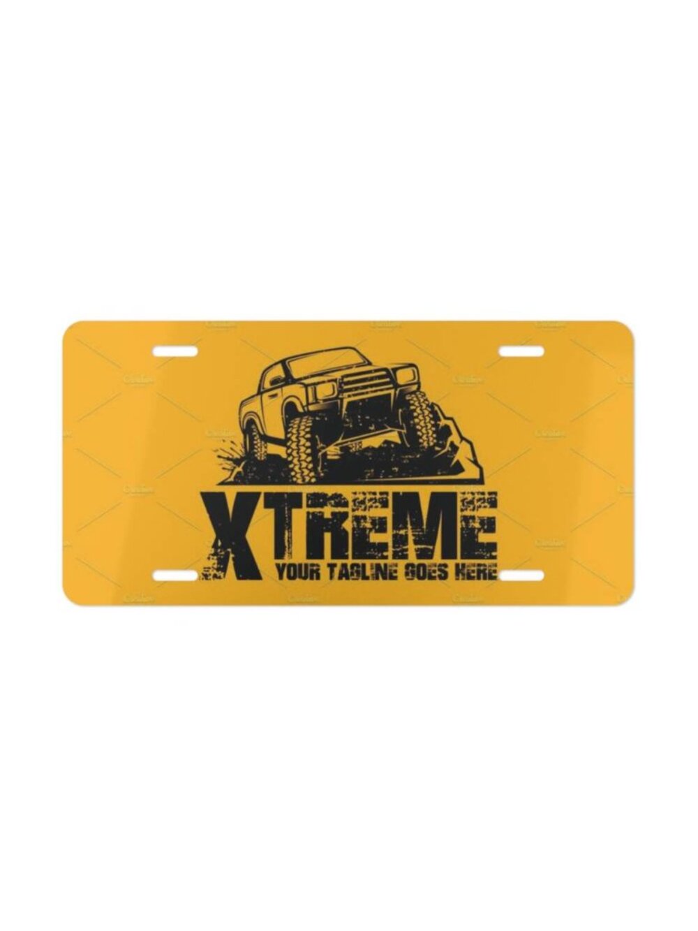 Offroad Themed Car License Plate | Custom Vanity Tag for SUV & ATV